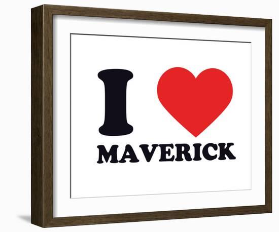 I Heart Maverick-null-Framed Giclee Print