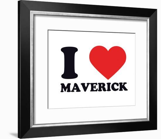I Heart Maverick-null-Framed Giclee Print