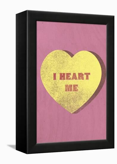 I Heart Me Candy-null-Framed Stretched Canvas