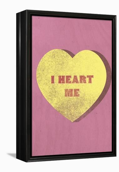 I Heart Me Candy-null-Framed Stretched Canvas