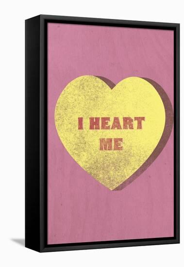 I Heart Me Candy-null-Framed Stretched Canvas