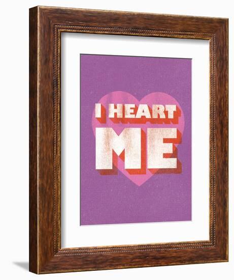 I Heart Me-null-Framed Art Print