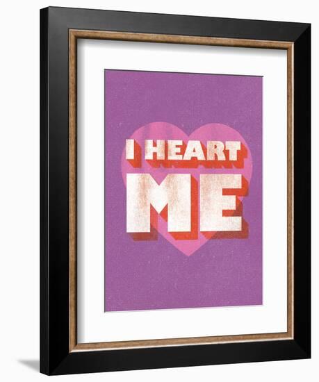 I Heart Me-null-Framed Art Print