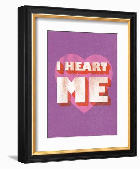 I Heart Me-null-Framed Art Print