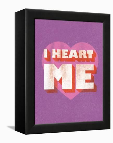 I Heart Me-null-Framed Stretched Canvas