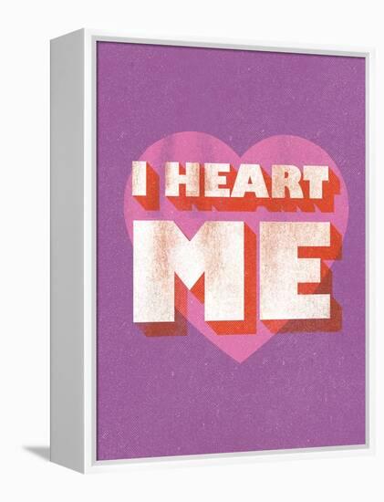 I Heart Me-null-Framed Stretched Canvas