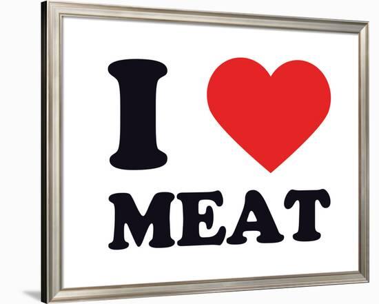 I Heart Meat-null-Framed Giclee Print