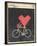 I Heart My Bike-Hero Design-Framed Art Print