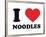 I Heart Noodles-null-Framed Giclee Print