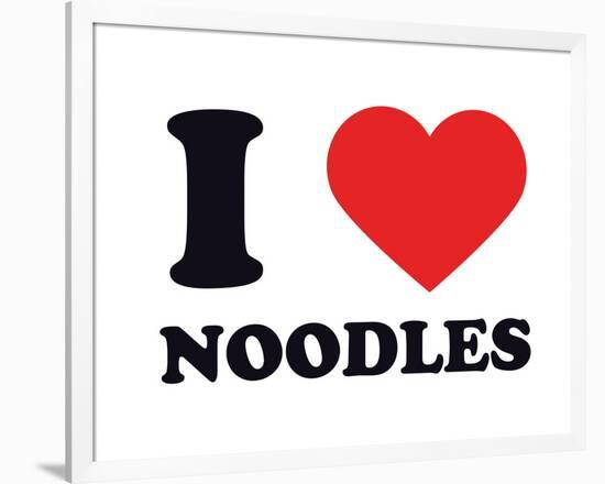 I Heart Noodles-null-Framed Giclee Print