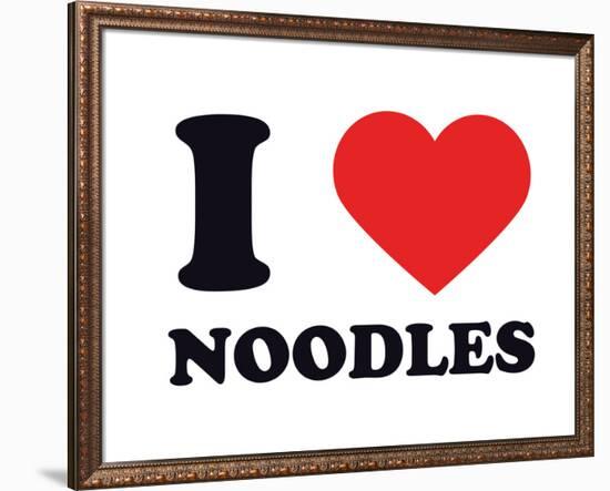 I Heart Noodles-null-Framed Giclee Print