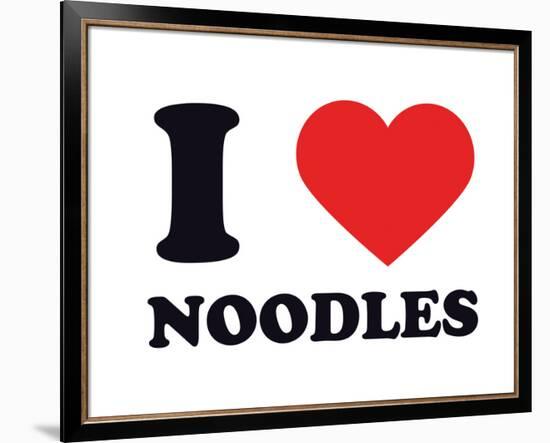 I Heart Noodles-null-Framed Giclee Print