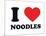 I Heart Noodles-null-Mounted Giclee Print