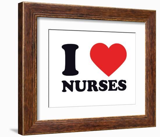 I Heart Nurses-null-Framed Giclee Print