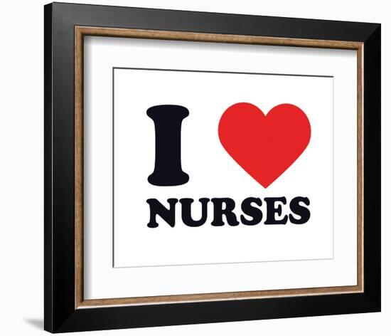 I Heart Nurses-null-Framed Giclee Print