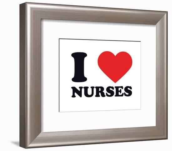 I Heart Nurses-null-Framed Giclee Print