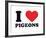 I Heart Pigeons-null-Framed Giclee Print