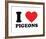 I Heart Pigeons-null-Framed Giclee Print