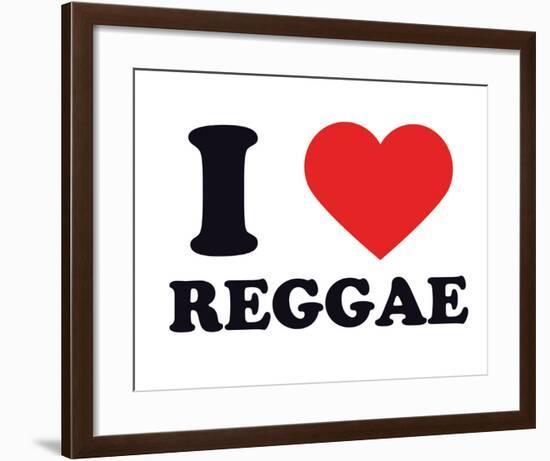 I Heart Reggae-null-Framed Giclee Print