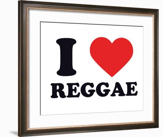 I Heart Reggae-null-Framed Giclee Print