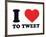 I Heart to Tweet-null-Framed Giclee Print