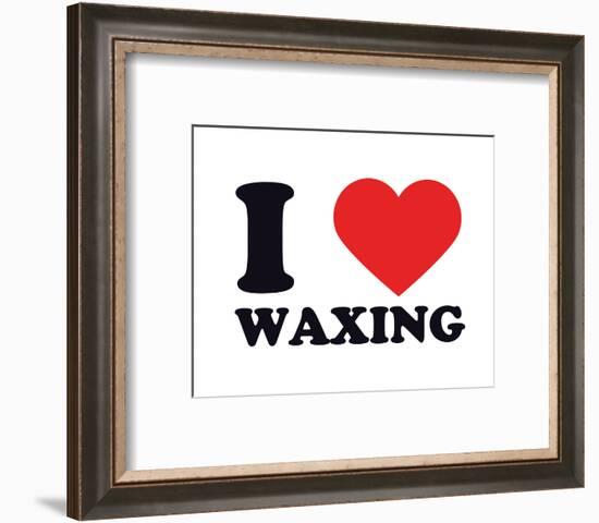 I Heart Waxing-null-Framed Giclee Print