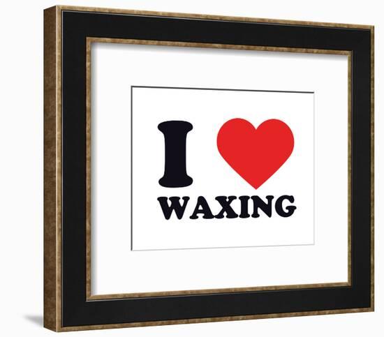 I Heart Waxing-null-Framed Giclee Print