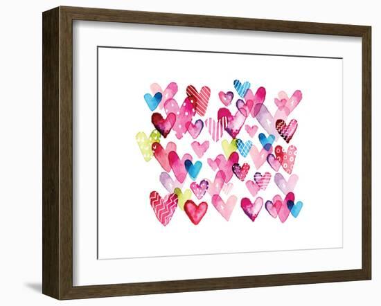I Heart You Hearts-Sara Berrenson-Framed Art Print