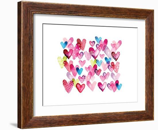 I Heart You Hearts-Sara Berrenson-Framed Art Print