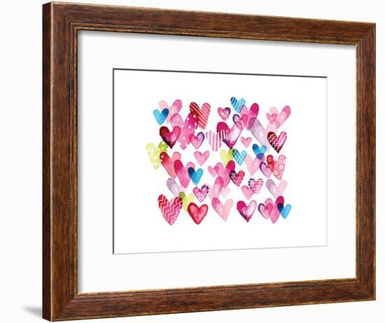 I Heart You Hearts-Sara Berrenson-Framed Art Print