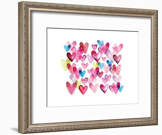 I Heart You Hearts-Sara Berrenson-Framed Art Print