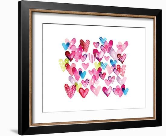 I Heart You Hearts-Sara Berrenson-Framed Art Print