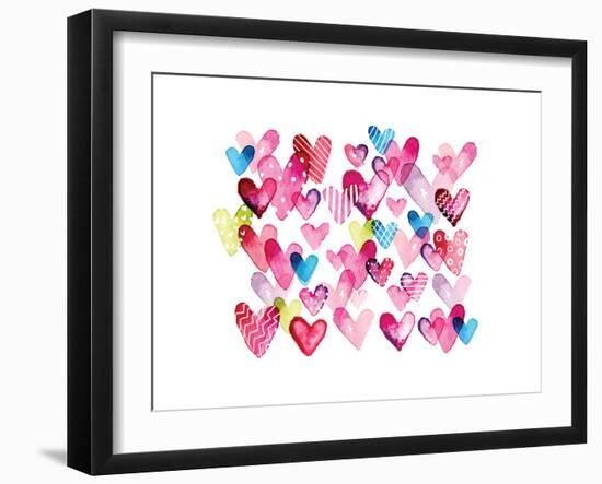 I Heart You Hearts-Sara Berrenson-Framed Art Print