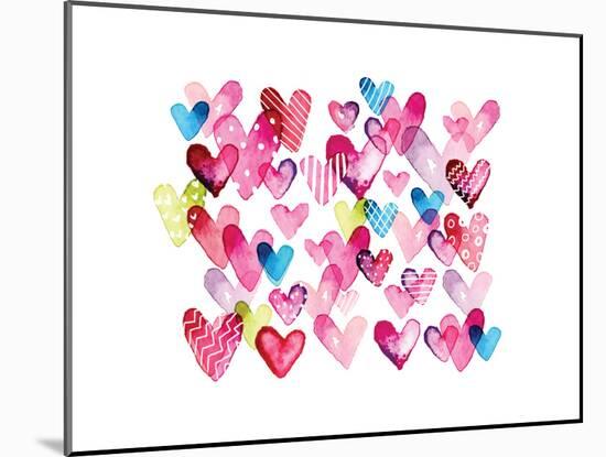 I Heart You Hearts-Sara Berrenson-Mounted Art Print