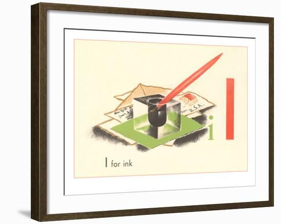 I is for Ink--Framed Art Print