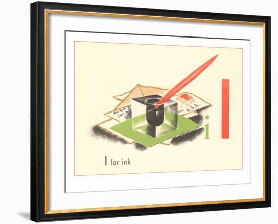 I is for Ink-null-Framed Art Print