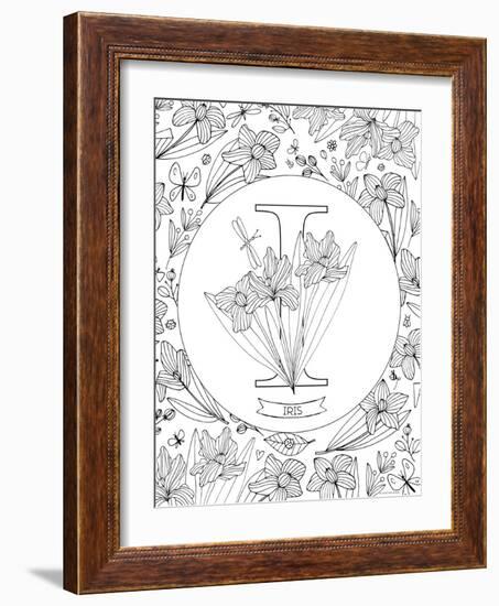 I is for Iris-Heather Rosas-Framed Art Print