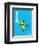 I is for Itchy (blue)-Theodor (Dr. Seuss) Geisel-Framed Art Print