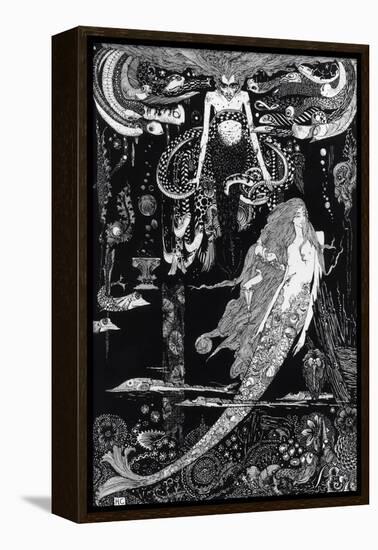 I Know What You Want' Said the Sea Witch-Harry Clarke-Framed Premier Image Canvas