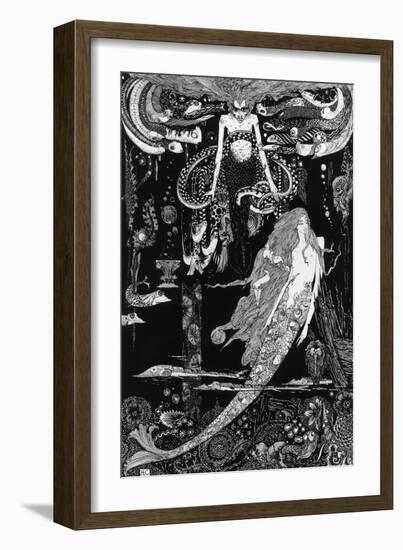 I Know What You Want' Said the Sea Witch-Harry Clarke-Framed Giclee Print