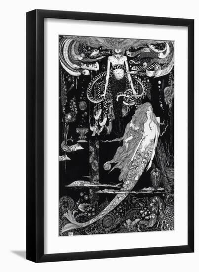 I Know What You Want' Said the Sea Witch-Harry Clarke-Framed Giclee Print