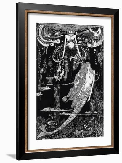 I Know What You Want' Said the Sea Witch-Harry Clarke-Framed Giclee Print