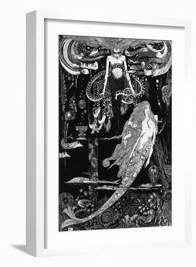 I Know What You Want' Said the Sea Witch-Harry Clarke-Framed Giclee Print