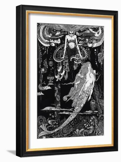 I Know What You Want' Said the Sea Witch-Harry Clarke-Framed Giclee Print