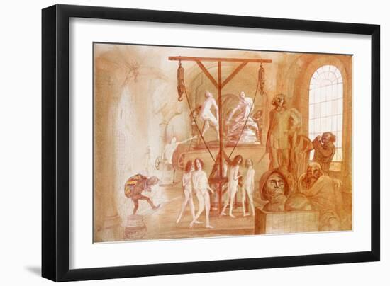 I Leonardo 21 (drawing)-Ralph Steadman-Framed Giclee Print