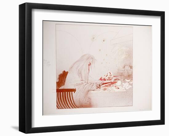 I Leonardo 26 (drawing)-Ralph Steadman-Framed Giclee Print