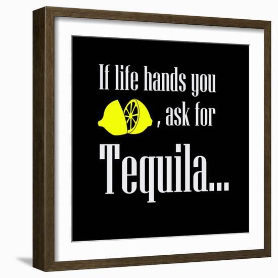 I Life Hands You Lemon-null-Framed Premium Giclee Print