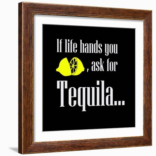 I Life Hands You Lemon-null-Framed Premium Giclee Print