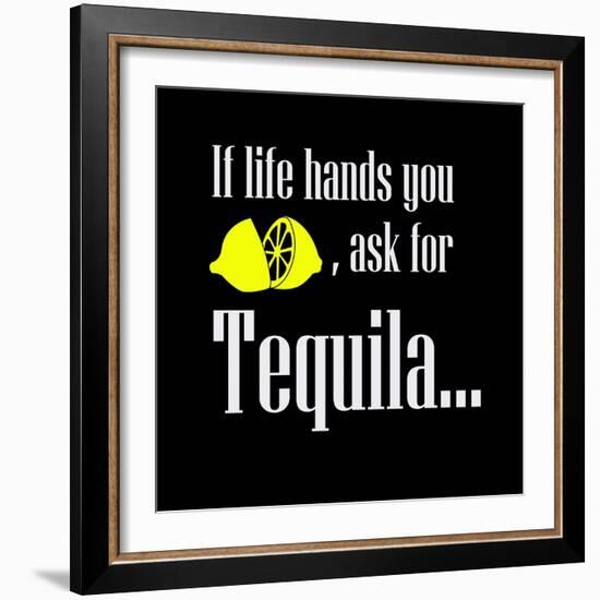 I Life Hands You Lemon-null-Framed Premium Giclee Print