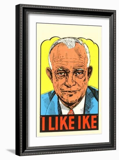 I Like Ike, Eisenhower-null-Framed Art Print